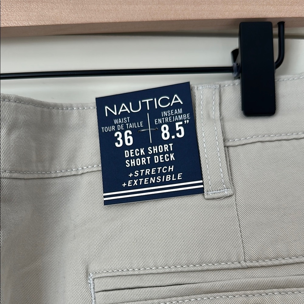 NWT Nautica Men's Beige Shorts - Picture 4 of 4